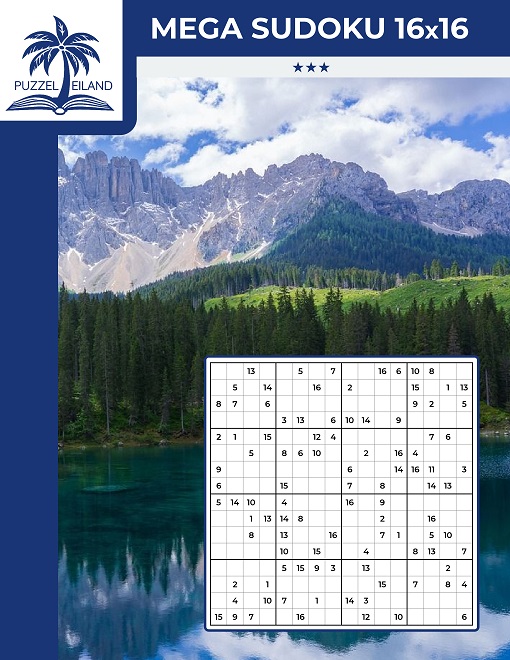 Mega Sudoku 3* 16x16 Sudoku - Editie 1
