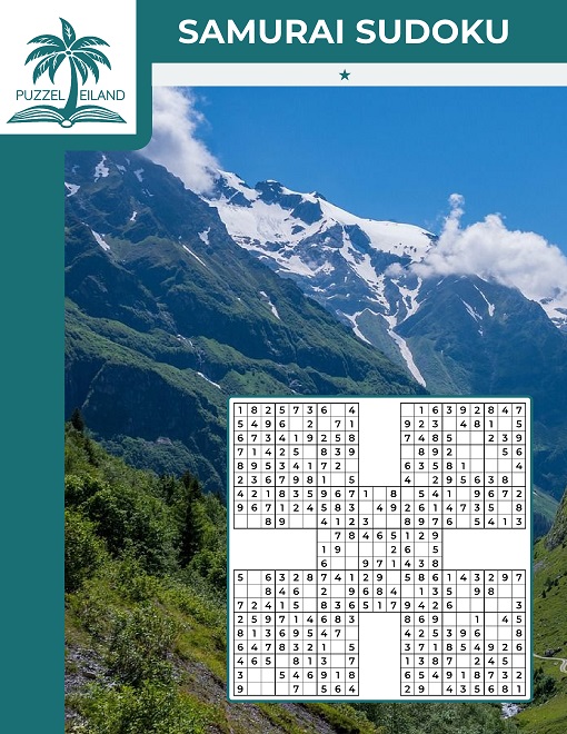 Samurai Sudoku 1* X-vorm Sudoku - Editie 1