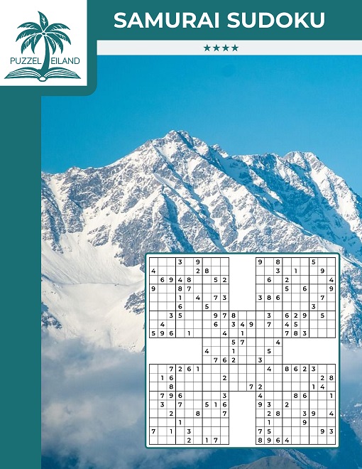 Samurai Sudoku 4* X-vorm Sudoku - Editie 1