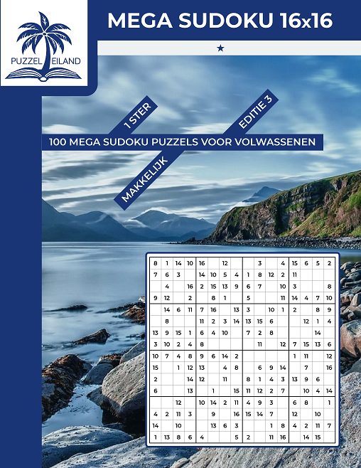 Mega Sudoku 1* 16x16 Sudoku - Editie 3