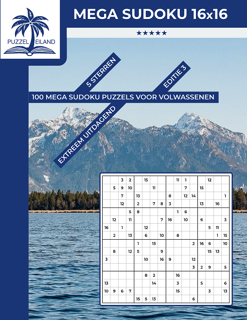 Mega Sudoku 5* 16x16 Sudoku - Editie 3
